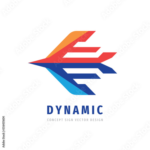 Airplane arrow concept logo design. Business strategy creative icon logo. Delivery logo sign. Dynamic progress logo symbol. Vector illustration. 