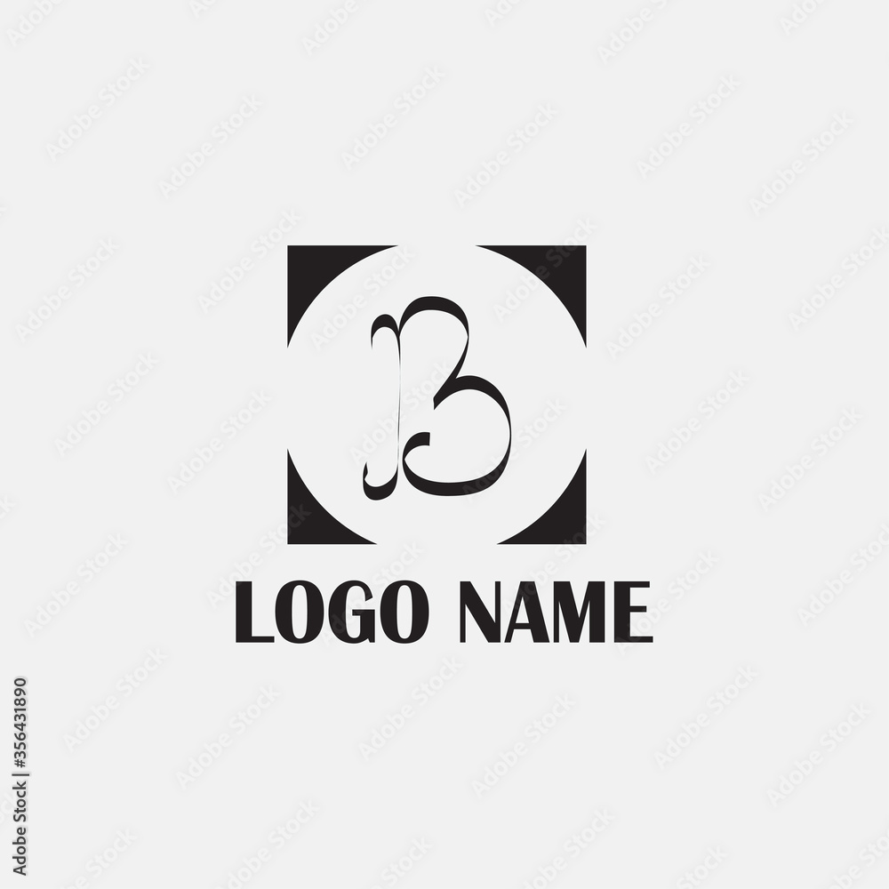 letter b illustration black and white simple logo unique vector design letter b illustration black and white simple logo unique vector design