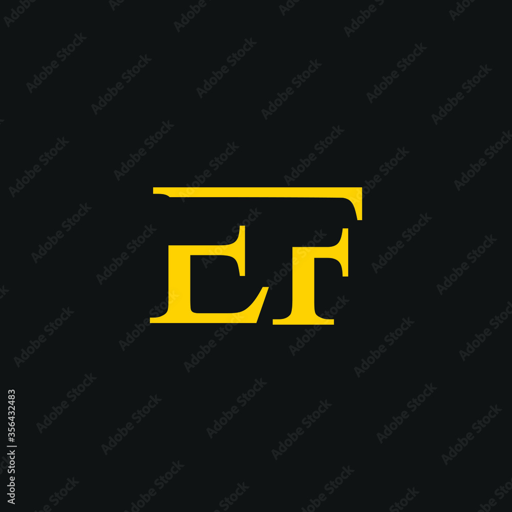 EF initial logo circle shape vector black and gold. EF initial logo circle shape vector black and gold.