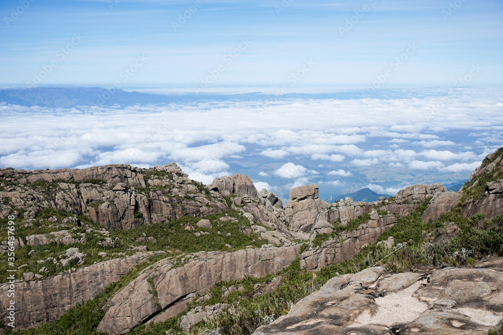 Beautiful view of the mountain landscape in Itatiaia National Park