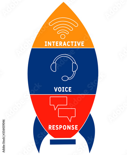 IVR - Interactive Voice Response, acronym business concept