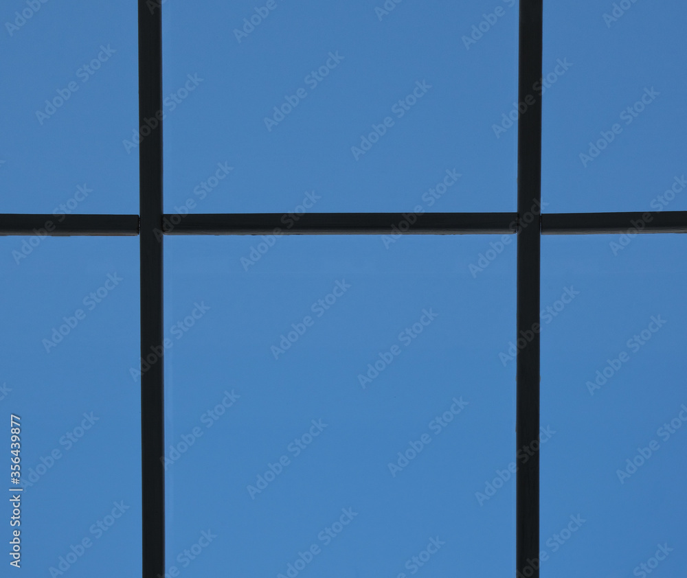 Fototapeta premium view from the window through the window frame