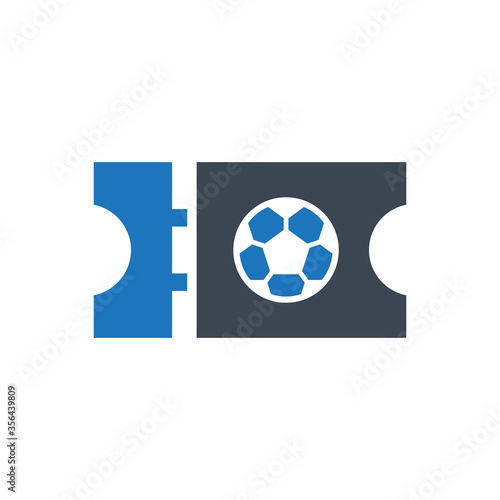 Soccer ticket icon