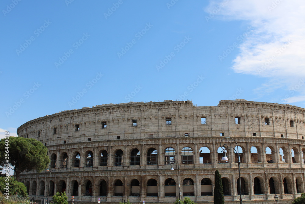 Beautiful view of colosseum in rome italy