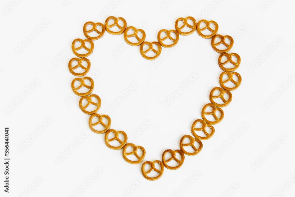 edible snacks bagels with a heart shape edible snacks bagels with a heart shape
