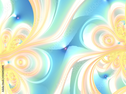 Beautiful abstract background for art projects, cards, business, posters. 3D illustration, computer-generated fractal