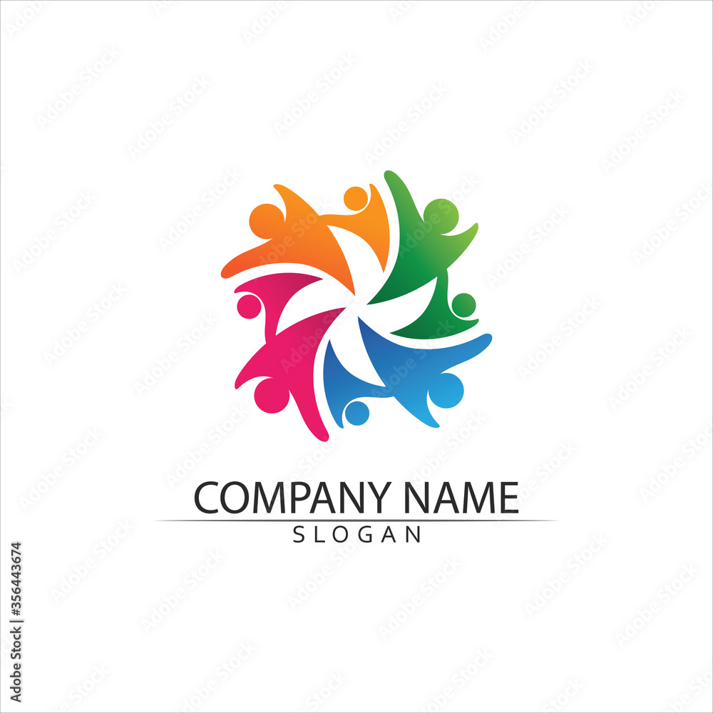 Human character logo sign