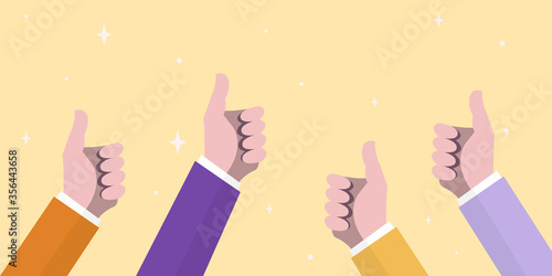 Business people are admiring the work or whatever, by giving a thumbs up.
Illustration about admire.