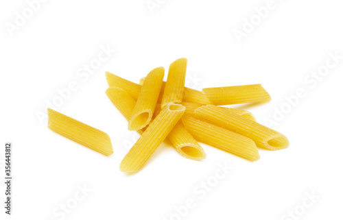 Traditional Italian pasta isolated on white background