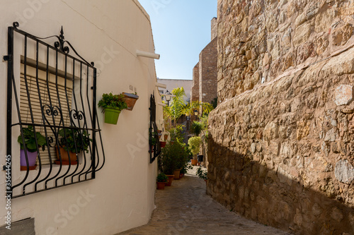 Calles dentro de Mojácar, Almería, Andalucía, España photo
