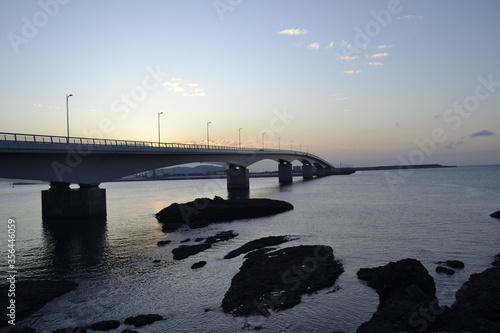 海と夕焼け