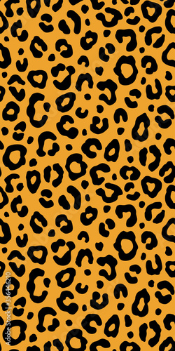 Colorful leopard seamless pattern. Fashion stylish vector texture.