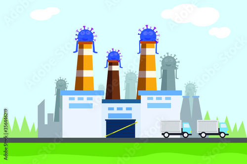 Covid-19 Impact on Industry. Business affected by Covid-19.