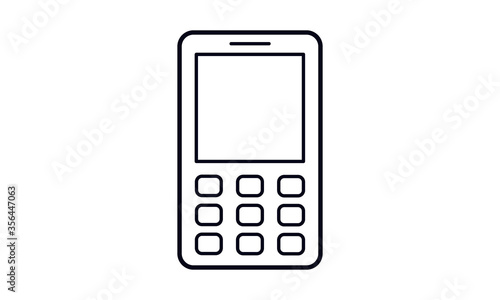Old mobile phone, cell, multimedia, mobile, cellphone, technology, device free vector icon
