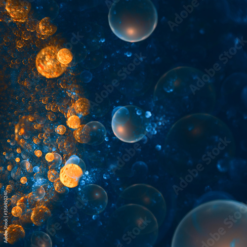 Colorful bubbles, beautiful background for art project