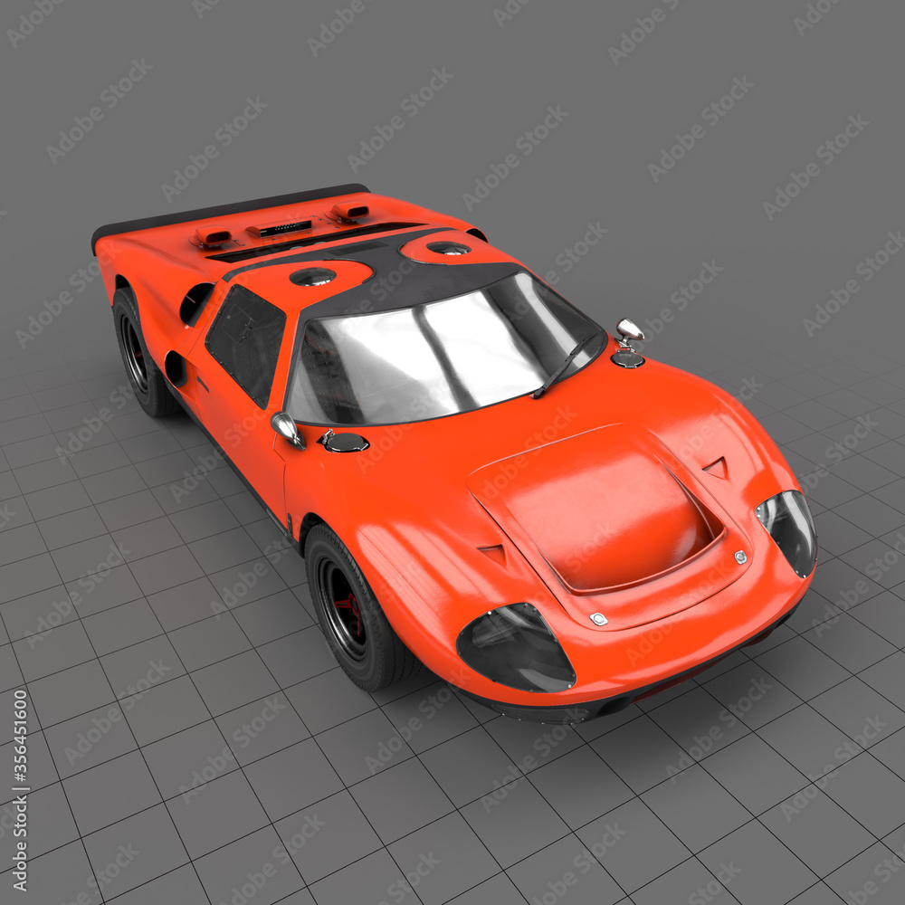 Sports Car Raster Sports car Stock 3D asset | Adobe Stock