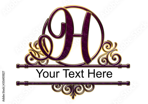 Monogram, Kunst, Luxus, Logo