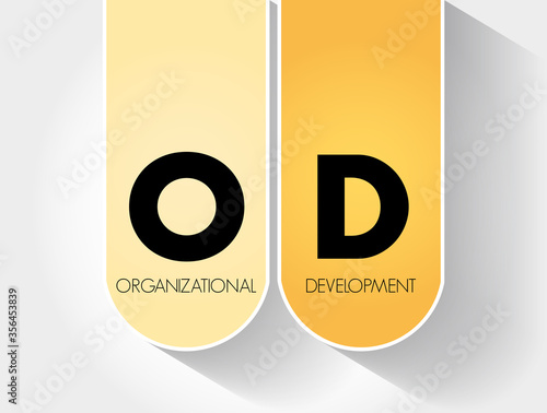 OD - Organizational Development acronym, business concept background