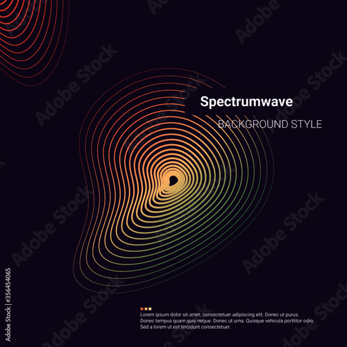 Spectrum wave background vector illustration