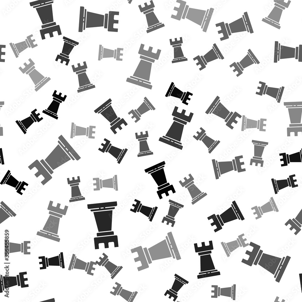 Black Business strategy icon isolated seamless pattern on white background. Chess symbol. Game, management, finance. Vector Illustration. Black Business strategy icon isolated seamless pattern on white background. Chess symbol. Game, management, finance. Vector Illustration.