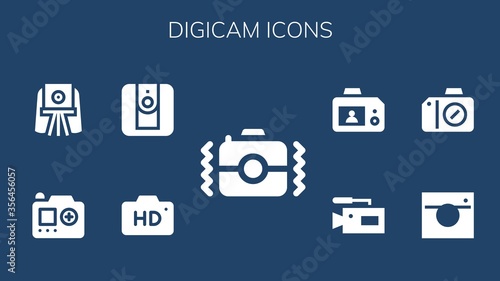 digicam icon set
