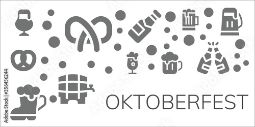 oktoberfest icon set
