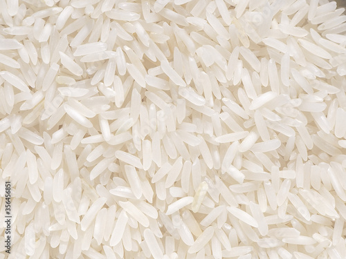 grains of Thai jasmine rice as background