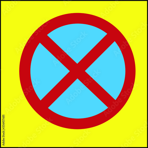 Illustration of traffic sign to represent 'NO STOPPING' Free Download Illustration of traffic sign to represent 'NO STOPPING' - GFXLoad