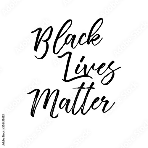 Black Lives Matter vector lettering design element