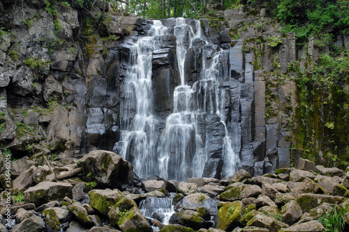 Shkotovsky waterfalls (Neozhidanny (Unexpected) waterfall). Primorsky Krai (Primorye), Far East, Russia.