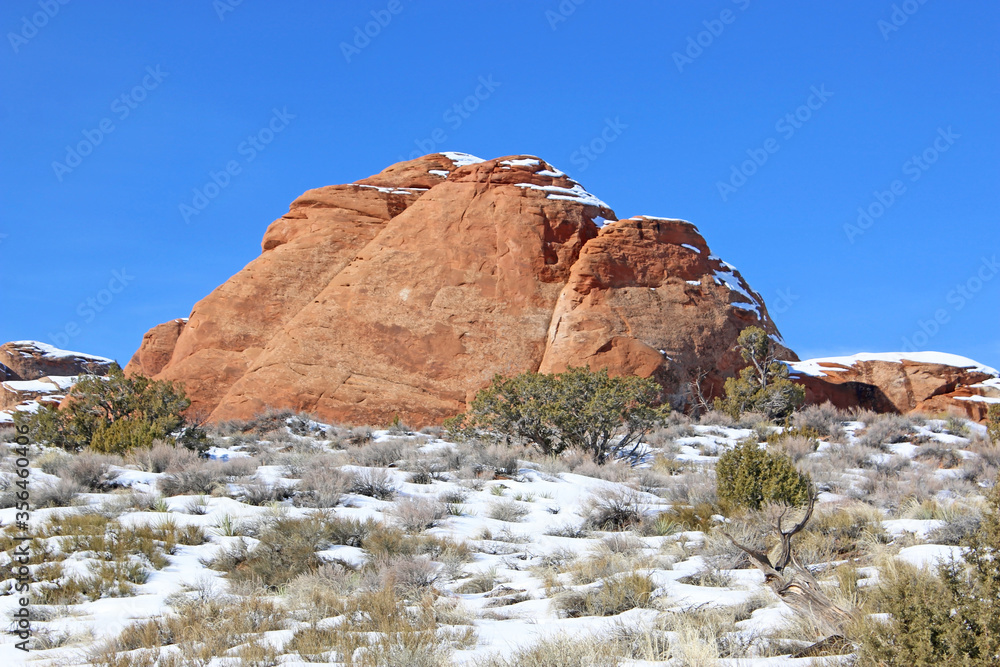 Rock formations in the Arches national Park, Utah	