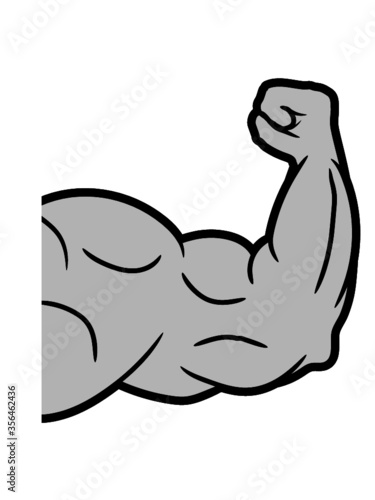Bizeps starker Arm Hand Junge Clipart Design