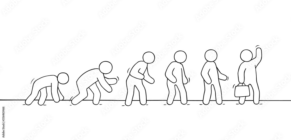 cute miniature scene about evolution cute miniature scene about evolution
