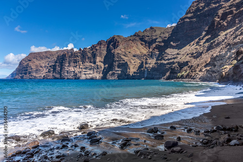 Cliffs and the Atlantic Ocean Coastline, Tenerife, Canary Islands, Spain