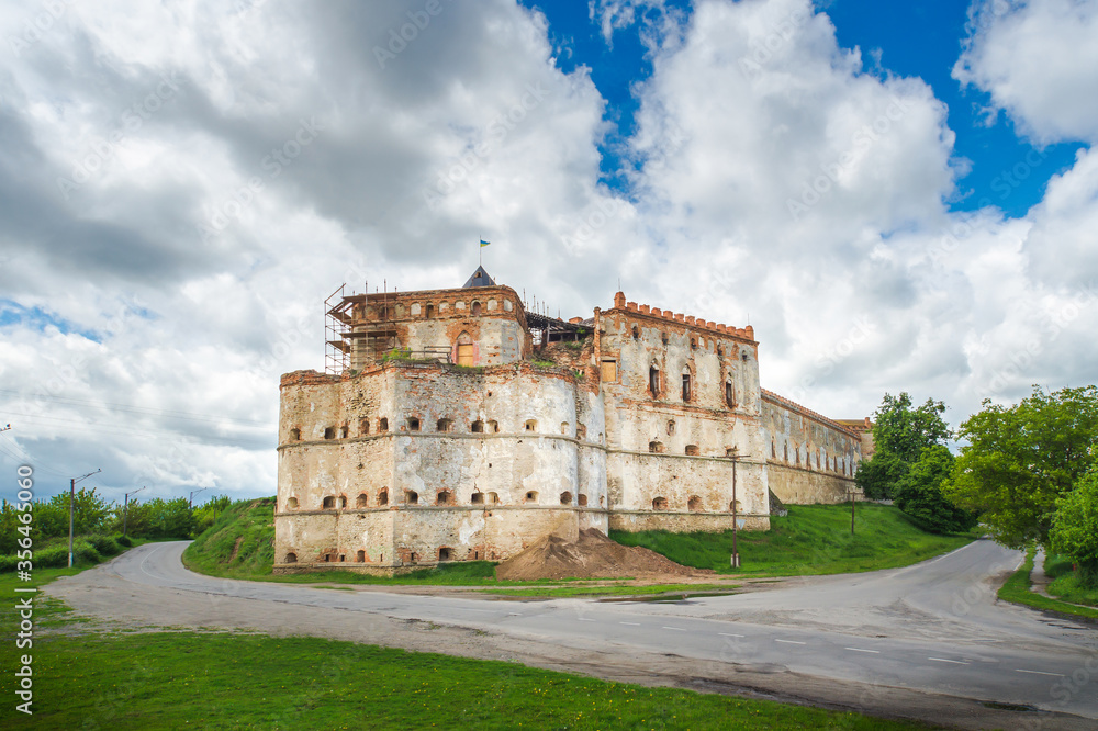 Old fortress in the village of Medzhibizh Ukraine preserved in its original form