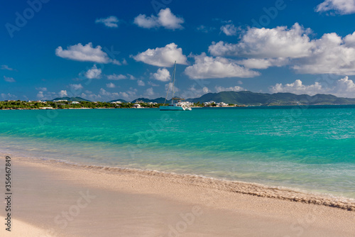 Fototapeta Naklejka Na Ścianę i Meble -  luxury holidays in the Caribbean sea Anguilla Island, West Indies