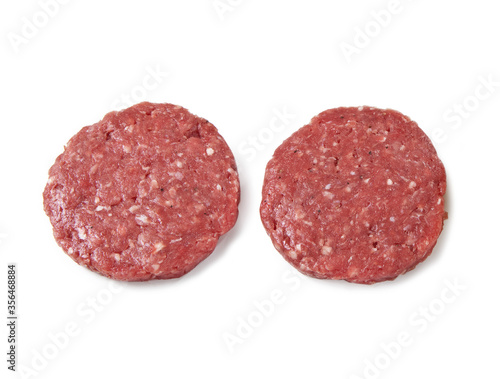 horse meatballs isolated on white background