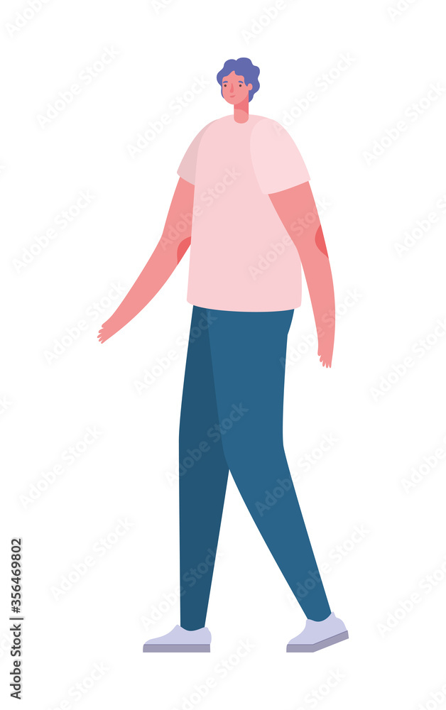 Avatar man cartoon with casual cloth design, Boy male person people human social media and portrait theme Vector illustration Avatar man cartoon with casual cloth design, Boy male person people human social media and portrait theme Vector illustration