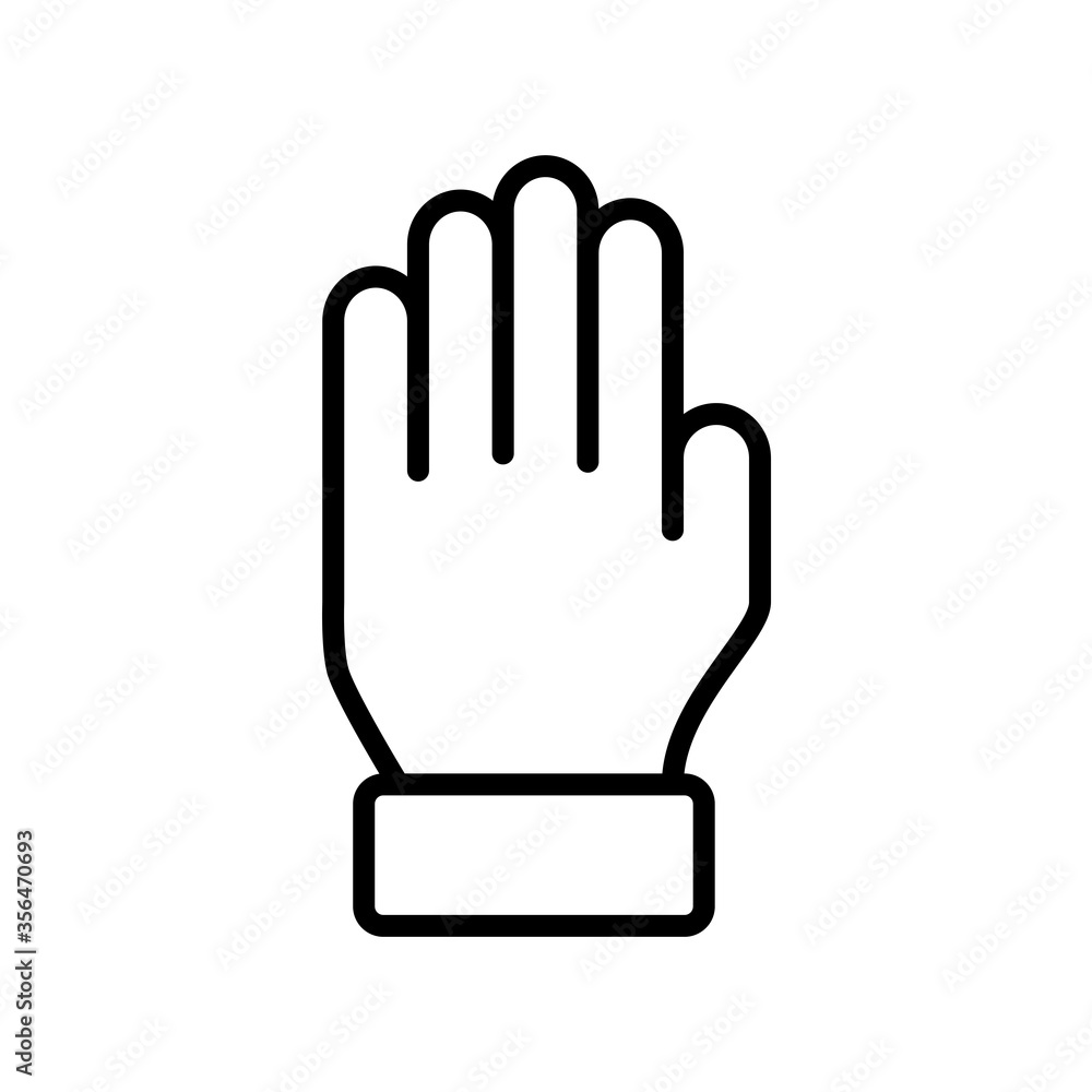 glove icon design vector template glove icon design vector template