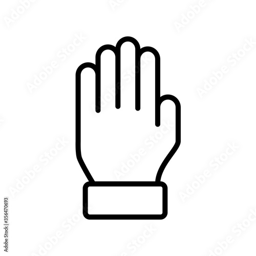 glove icon design vector template