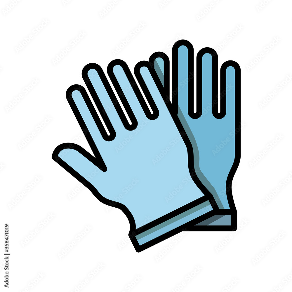 glove icon design vector template glove icon design vector template