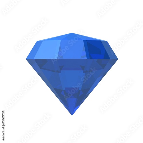 Diamond Blue in 3D. Tapas. Stone. Jewellery (ID: 356471098)