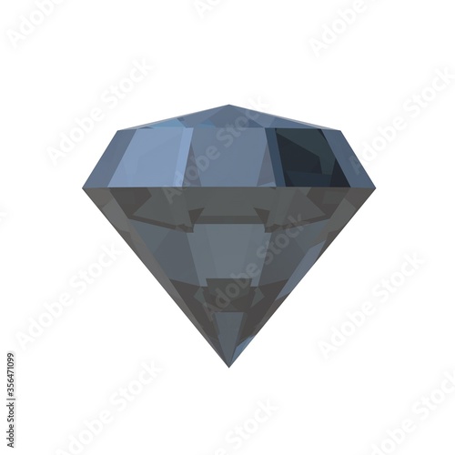 Diamond Black in 3D. Tapas. Stone. Jewellery (ID: 356471099)