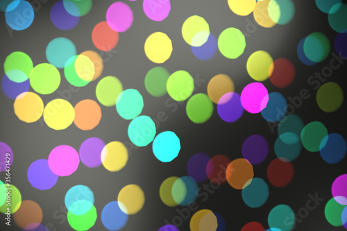 Abstract bokeh illustration. Blurred Glitter lights texture background. 