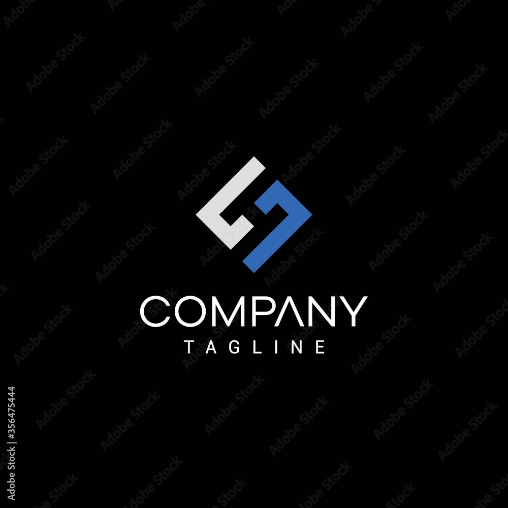 Initial and modern logo designs for the letters H and S Initial and modern logo designs for the letters H and S