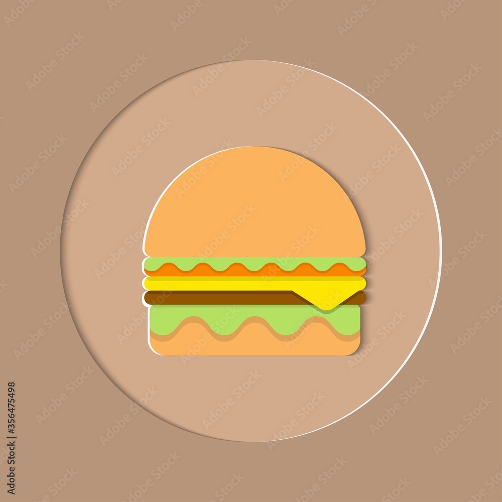 american street food burger.Hamburger fast food illustration concept. Vector illustration american street food burger.Hamburger fast food illustration concept. Vector illustration
