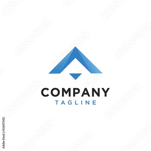 Free Download The initials A logo is simple and modern - GFXLoad