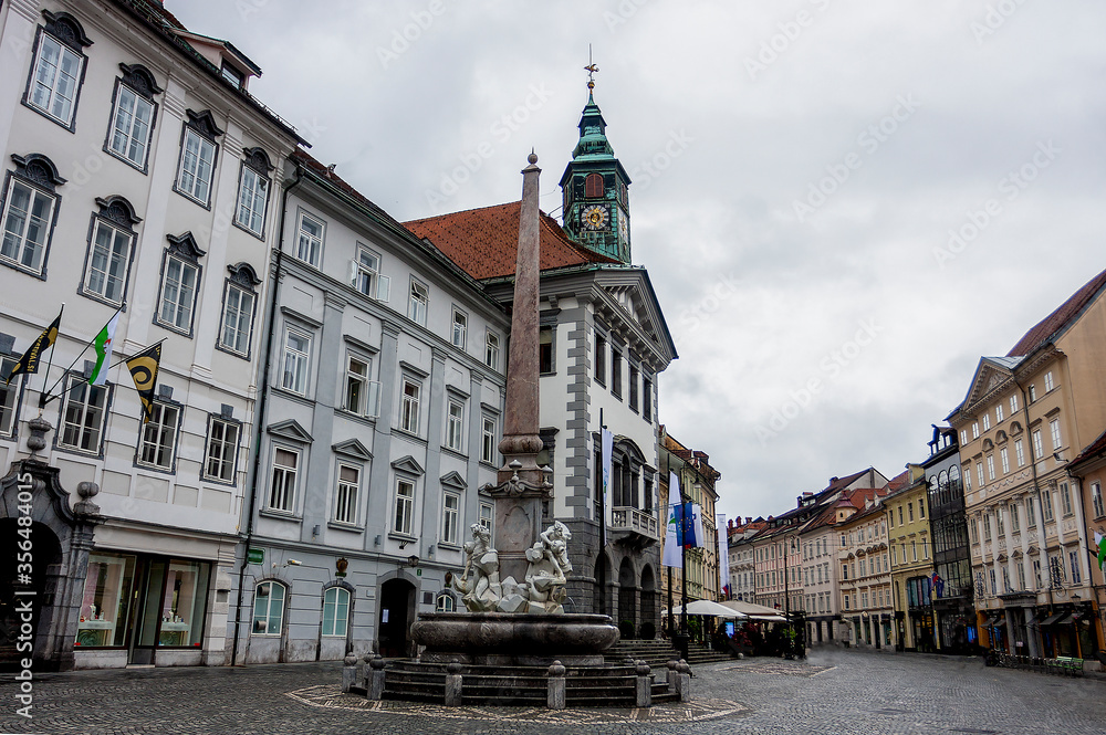 Fototapeta premium old town hall building in the central square