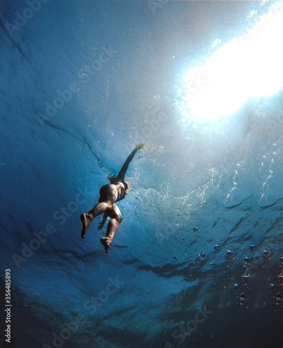diver in the sea