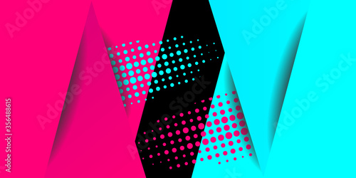 Colored modern background in the style of the social network. Digital background. Stream cover. Social media concept. Vector illustration.